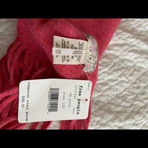 Free People Pink Scarf